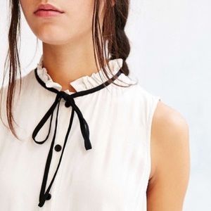 H&M Button Down Tank with Tie